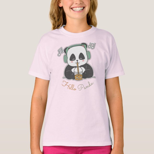 Hallo Panda T-Shirt (Vorderseite)