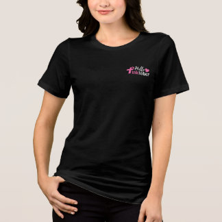 Hallo PinkOctober Brustkrebs Monat Tri-Blend Shirt