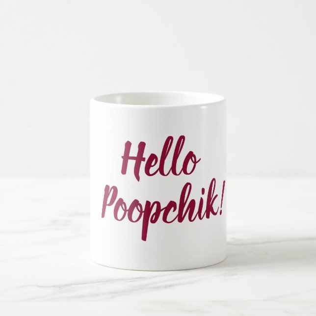 Hallo Poopchik! Ukrainische Tasse vom Kuchen (Mittel)