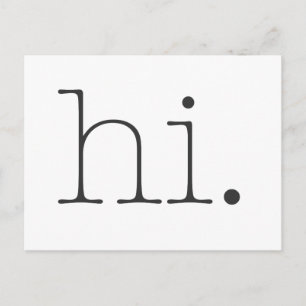Hallo. Postkarte