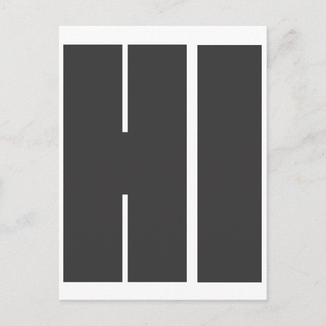 Hallo Postkarte (Vorderseite)