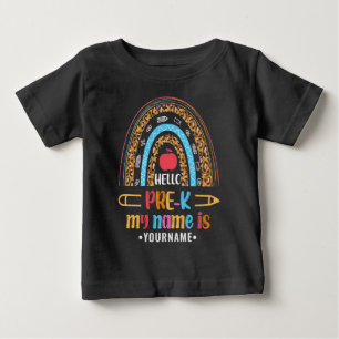 Hallo Pre K Back to School Preschool Geschenke Baby T-shirt