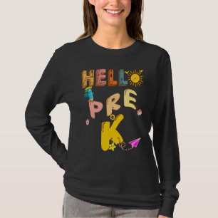 Hallo Pre K ich komme Esl Lehrer Geschichtslehre T-Shirt