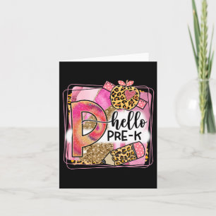 Hallo Pre-k Team Prek Byck zu Lehrermädchen Karte