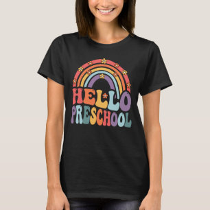 Hallo Preschool Boho Rainbow To School T-Shirt
