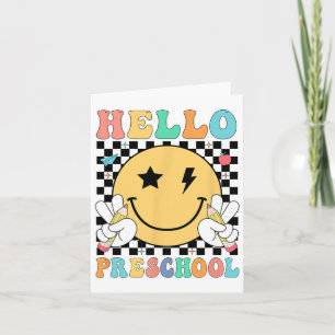 Hallo Preschool Lehrer Kinder Team Pre-k Pre K Bac Karte