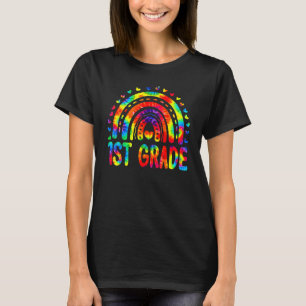 Hallo Preschool Retro Rainbow Gefärbte Krawatte Le T-Shirt