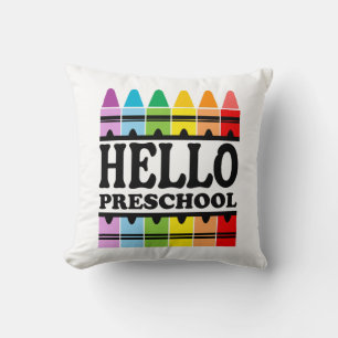 Hallo Preschool Zurück zur Schule Kissen