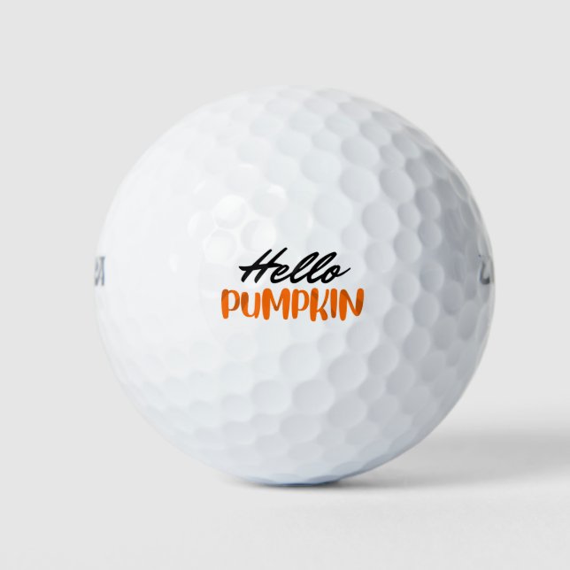 Hallo Pumpkin Fall Herbst Herbst Golfball (Vorderseite)