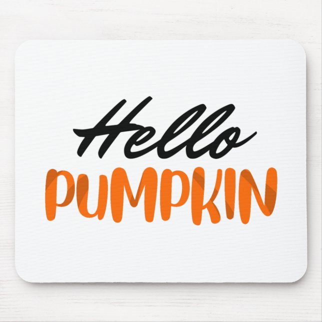Hallo Pumpkin Fall Herbst Herbst Mousepad (Vorne)