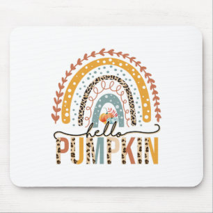 Hallo Pumpkin Leopard Rainbow Herbstsaison Herbst Mousepad