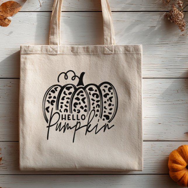 Hallo Pumpkin Tragetasche (Hello Pumpkin Fall Tote Bag)