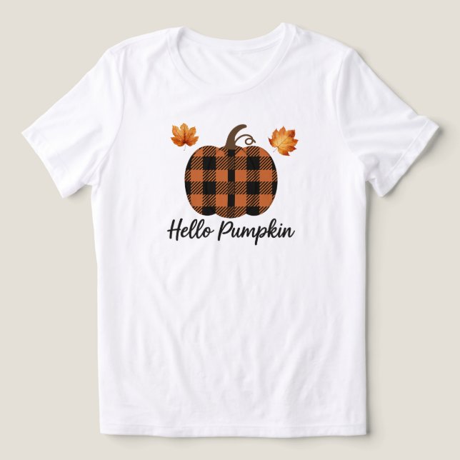 Hallo Pumpkin Tri-Blend Shirt (Design Vorderseite)