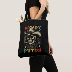 Hallo Putos Lustiger Totenkopf Retro Vintage Tasche