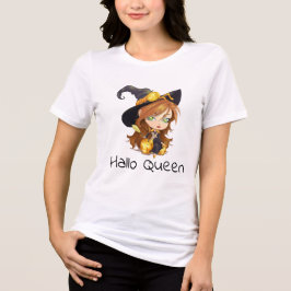 Hallo Queen | Halloween Tri-Blend Shirt