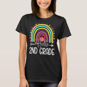 Hallo Rainbow-Lehrer der zweiten Klasse Kinder zur T-Shirt