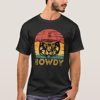 Hallo Rodeo Western Retro Vintage Land Südstaaten T-Shirt