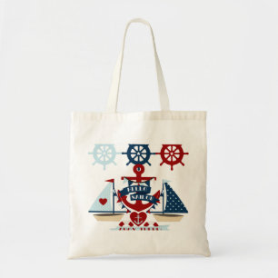 Hallo Sailor Anchor Segelboot Design Tragetasche