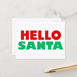 Hallo Santa Postkarte