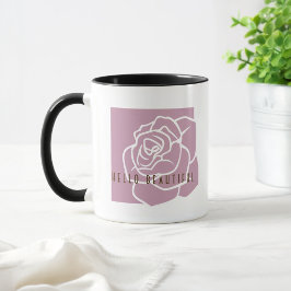 Hallo schön - Modern Pink Rose Coffee Tasse