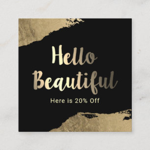 Hallo schöne empfehlungskarte