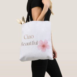 Hallo Schönheit, Elegantes Blumen-Geschenk Tasche