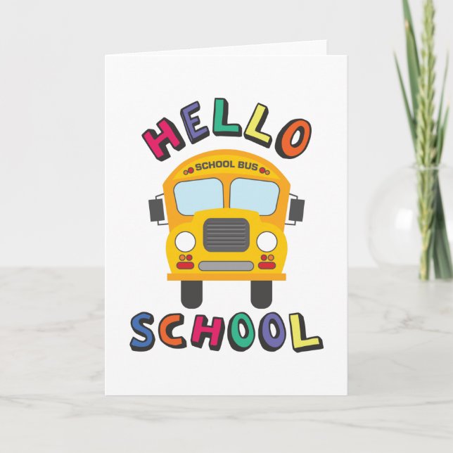 Hallo Schule Karte (Vorderseite)