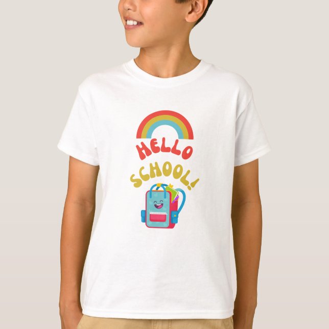 Hallo Schule! T-Shirt (Vorderseite)