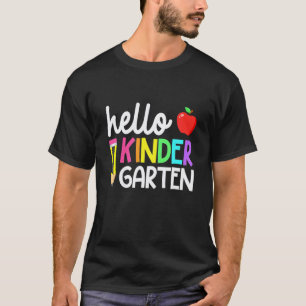 Hallo Schulkinder Team Kindergarten Kinder Zurück T-Shirt