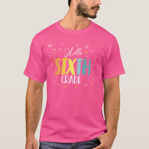 Hallo Sechste Klasse lustig 7. Zurück zur Schule L T-Shirt