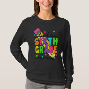 Hallo Sechster Schulleiter-Lehrer 6. Klasse T-Shirt