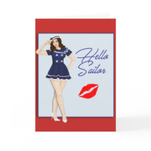Hallo Seemannpinup-Mädchen