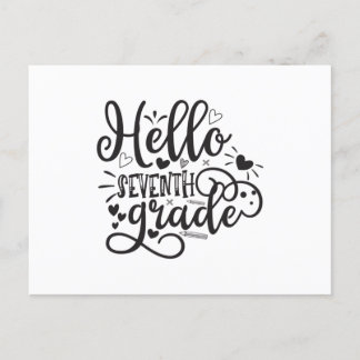 Hallo Siebte Klasse Postkarte