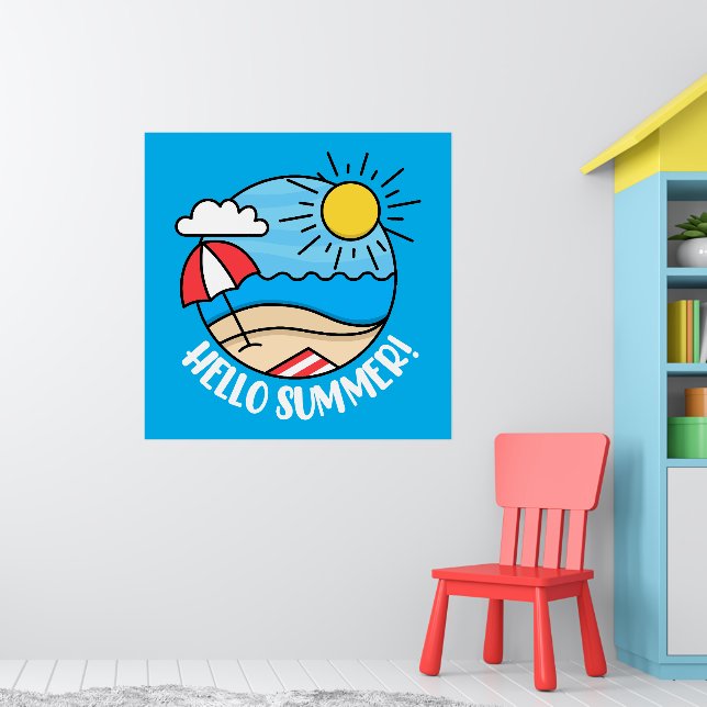 Hallo Sommer 2 Poster (Kinderzimmer 1)
