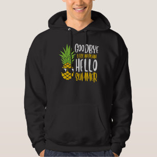 Hallo Sommer am letzten Schultag im Sommer Hoodie