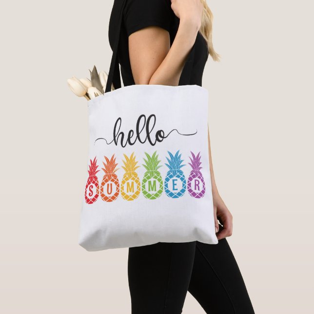 Hallo Sommer Ananas Tasche (Von Nahem)