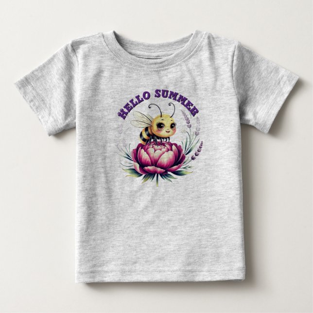 Hallo Sommer Baby Bodysuit Baby T-shirt (Vorderseite)