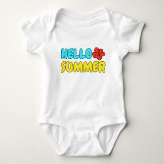 Hallo Sommer Baby Jersey Bodysuit Strampler