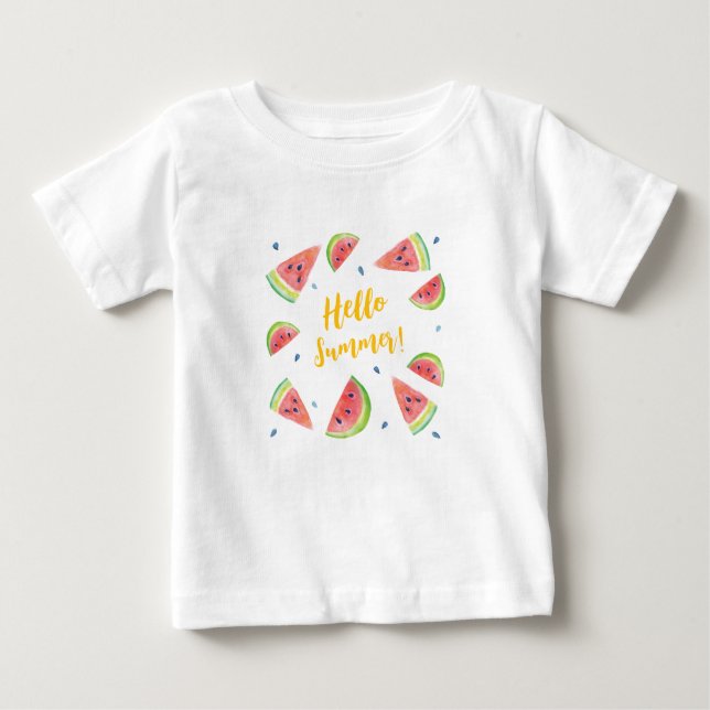 Hallo Sommer Baby T-shirt (Vorderseite)
