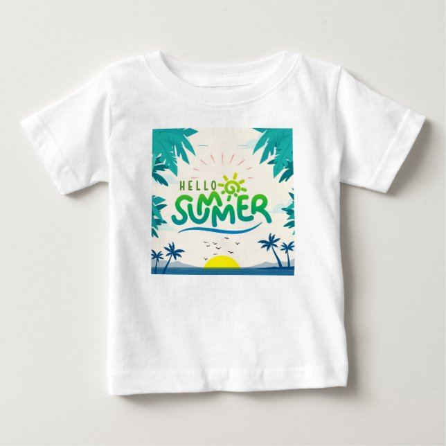 Hallo Sommer Baby T-shirt (Vorderseite)