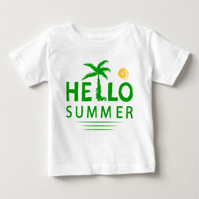 Hallo Sommer Baby T-shirt (Vorderseite)