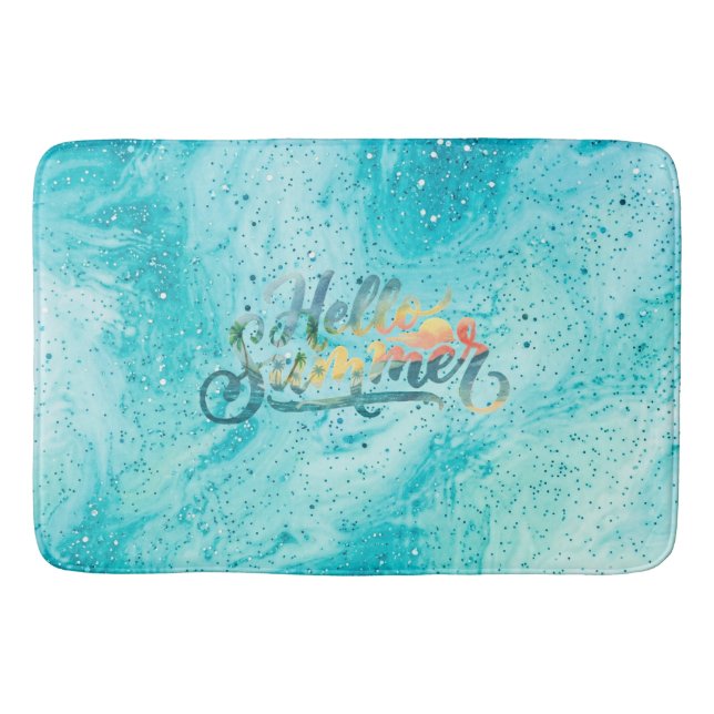 Hallo Sommer Badematte (Vorderseite)
