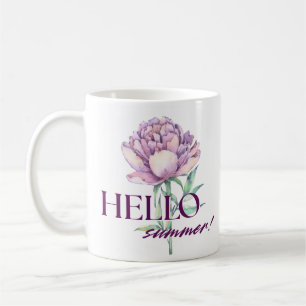 Hallo Sommer Blumenvase Tasse 