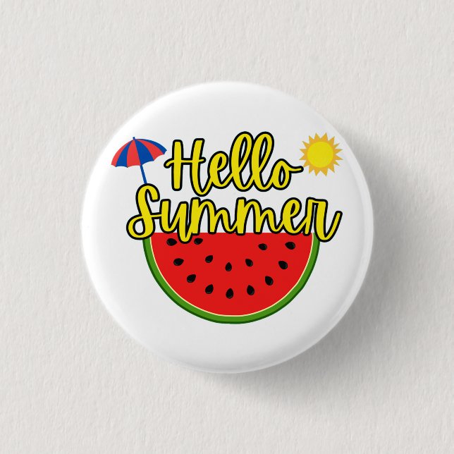 Hallo Sommer Button (Vorderseite)