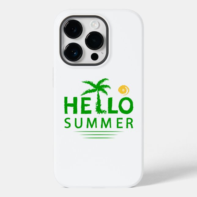 Hallo Sommer Case-Mate iPhone 14 Pro Hülle (Rückseite)