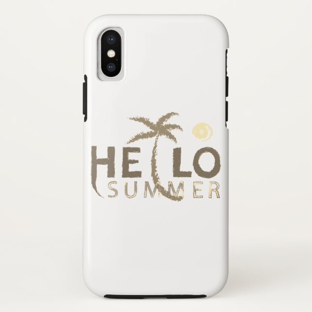 Hallo Sommer Case-Mate iPhone Hülle (Rückseite)