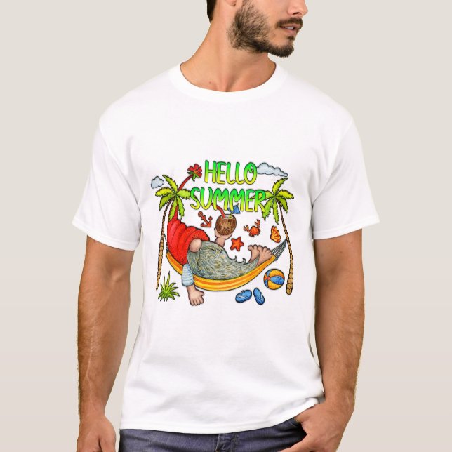 Hallo Sommer der Männer T-Shirt (Vorderseite)