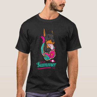 Hallo Sommer Dobermann Holiday Doberman Pinscher B T-Shirt