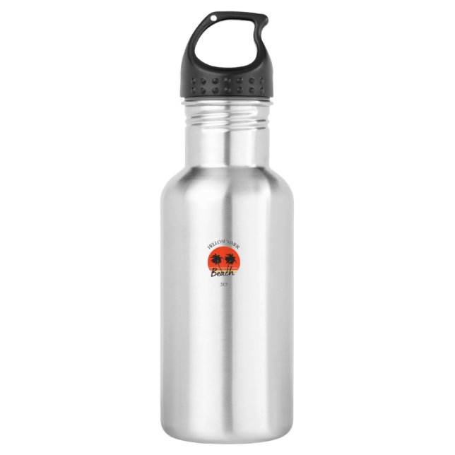Hallo Sommer Edelstahlflasche (Vorderseite)