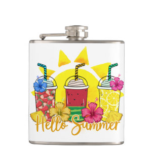 Hallo Sommer   Erfrischende tropische Fruchtsmooth Flachmann